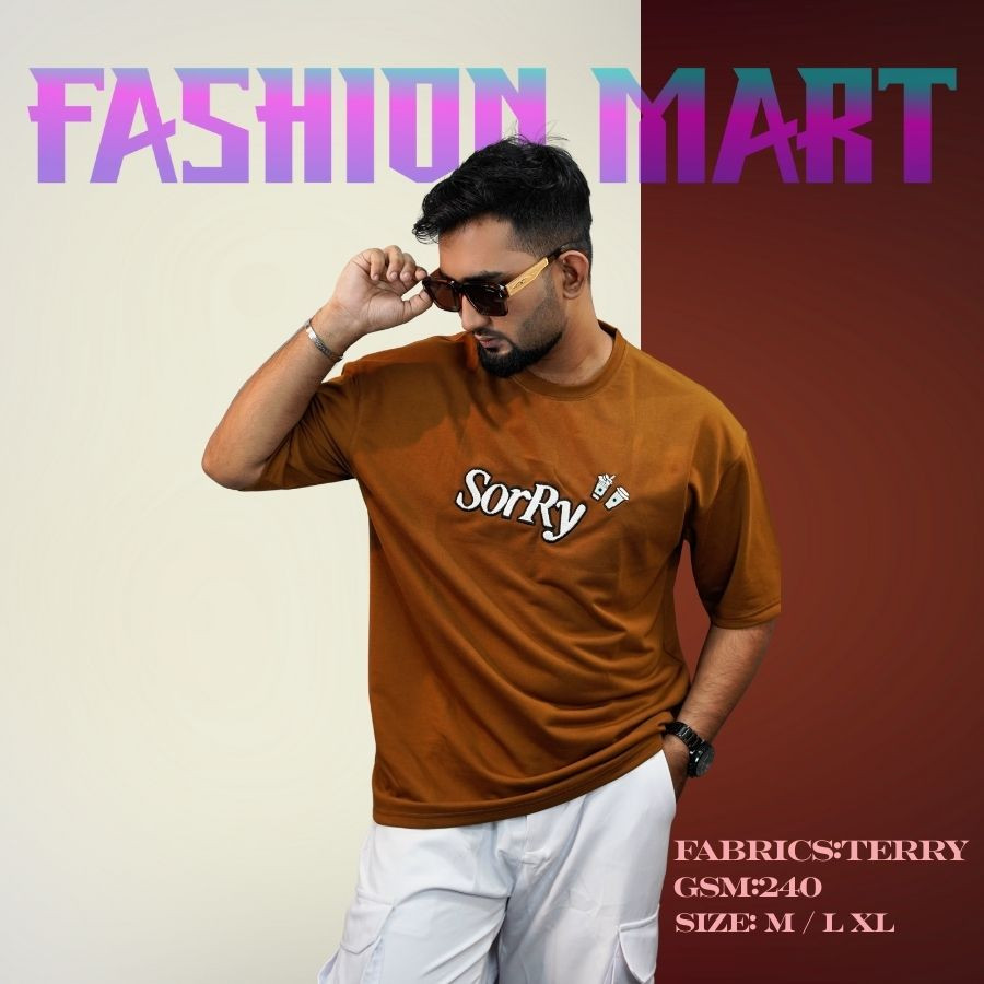 Men's Premium Drop Shoulder T-shirt (SORRY - Tama)